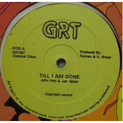 John Holt / Jah Stitch Till I Am Gone / In The Spring Time USED VINYL 12INCH 45 RPM