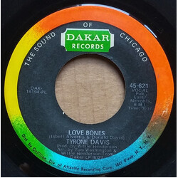 Tyrone Davis Let Me Back In / Love Bones USED VINYL 7INCH 45 RPM SINGLE