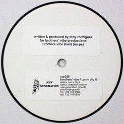 Brothers' Vibe Can U Dig It USED VINYL 12INCH WHITE LABEL
