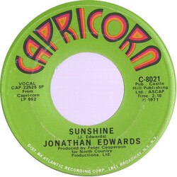 Jonathan Edwards (2) Sunshine / Emma VINYL 7" USED
