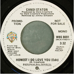 Candi Staton Honest I Do Love You (Edit) USED VINYL 7INCH 45 RPM PROMO STEREO MONO
