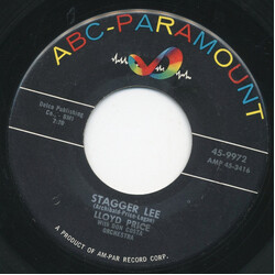Lloyd Price / Don Costa Orchestra Stagger Lee USED VINYL 7INCH 45 RPM SINGLE