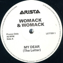 Womack & Womack My Dear (The Letter) USED VINYL 12INCH 45 RPM PROMO