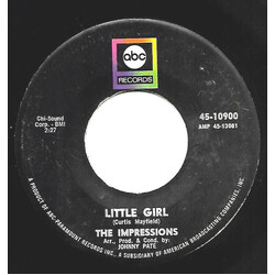 The Impressions Little Girl USED VINYL 7INCH 45 RPM SINGLE