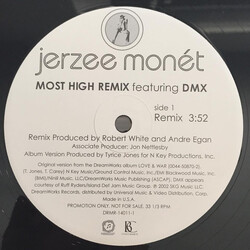 Jerzee Monét Most High (Remix) USED VINYL 12INCH 33 S RPM PROMO