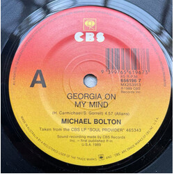 Michael Bolton Georgia On My Mind USED VINYL 7INCH 45 RPM SINGLE
