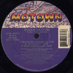 Queen Latifah U.N.I.T.Y. (Remix) VINYL 12" USED