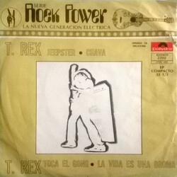 T. Rex Jeepster / Chava / Toca El Gong / La Vida Es Una Broma USED VINYL 7INCH 33 S RPM EP