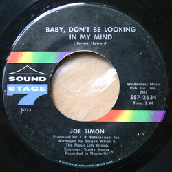 Joe Simon Baby, Don't Be Looking In My Mind / Don't Let Me Lose The Feeling Vinyl 7" USED