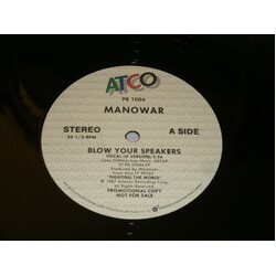 Manowar Blow Your Speakers USED VINYL 12INCH SINGLE 33 S RPM PROMO