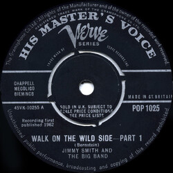 Jimmy Smith And The Big Band Walk On The Wild Side USED VINYL 7INCH 45 RPM SINGLE
