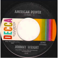 Johnny Wright (2) American Power USED VINYL 7INCH 45 RPM