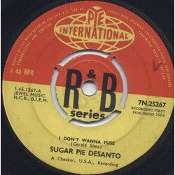 Sugar Pie DeSanto I Don't Wanna Fuss USED VINYL 7INCH 45 RPM SINGLE