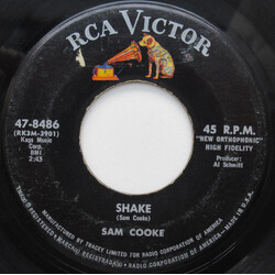Sam Cooke Shake / A Change Is Gonna Come USED VINYL 7INCH 45 RPM