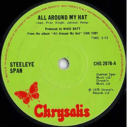 Steeleye Span All Around My Hat USED VINYL 7INCH 45 RPM SINGLE