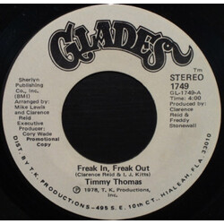 Timmy Thomas Freak In, Freak Out Vinyl 7" USED