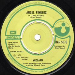 Wizzard (2) Angel Fingers (A Teen Ballad) USED VINYL 7INCH 45 RPM SINGLE REPRESS
