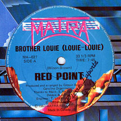 Red Point Brother Louie (Louie-Louie) USED VINYL 12INCH 33 S RPM