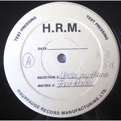 Fast Radio Under My Thumb USED VINYL 12INCH TEST PRESSING