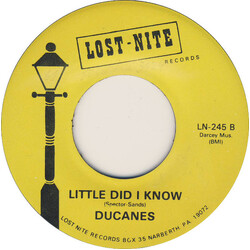 The Ducanes I'm So Happy (Tra-La-La) / Little Did I Know USED VINYL 7INCH SINGLE REISSUE