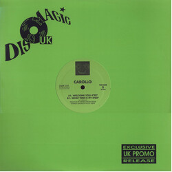 Agostino Carollo Welcome You  /  What Time Is It? USED VINYL 12INCH LIMITED EDITION PROMO