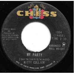 Mitty Collier My Party / I'm Satisfied USED VINYL 7INCH 45 RPM SINGLE