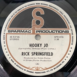 Rick Springfield Hooky Jo USED VINYL 7INCH 45 RPM SINGLE STEREO