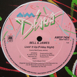Bell & James Livin' It Up (Friday Night) (Special Extended Version) VINYL 12" USED