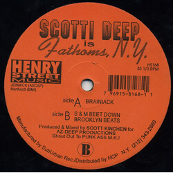 Scotti Deep / Fathoms NY Brainiack USED VINYL 12INCH 33 S RPM