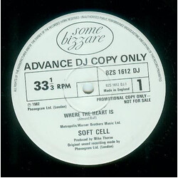 Soft Cell Where The Heart Is Vinyl 12" USED