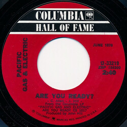 Pacific Gas & Electric Are You Ready? / Thank God For You Baby USED VINYL 7INCH 45 RPM SINGLE
