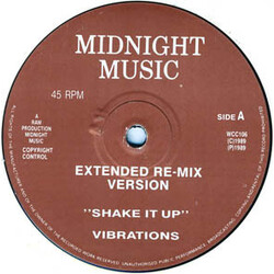 The Vibrations / T. W. Bankston / Starvue Shake It Up / Icing On The Cake / Body Fusion USED VINYL 12INCH 45 RPM UNOFFICIAL RELEASE