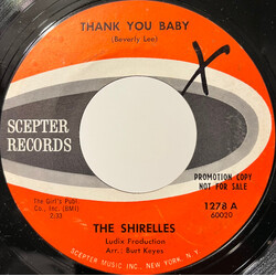 The Shirelles Thank You Baby / Dooms Day USED VINYL 7INCH 45 RPM SINGLE PROMO