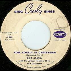 Bing Crosby How Lovely Is Christmas USED VINYL 7INCH 45 RPM