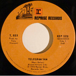 T. Rex Telegram Sam USED VINYL 7INCH 45 RPM SINGLE