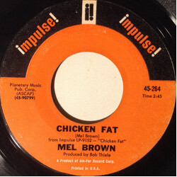 Mel Brown Chicken Fat / Shanty USED VINYL 7INCH 45 RPM SINGLE STYRENE