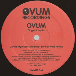 Jamie Myerson / Woody McBride Ovum Single Sampler VINYL 12" USED