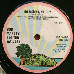 Bob Marley & The Wailers No Woman, No Cry USED VINYL 7INCH 45 RPM SINGLE