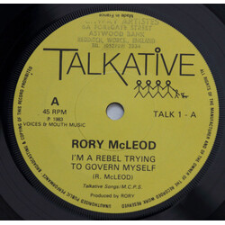 Rory McLeod I'm A Rebel Trying To Govern Myself Vinyl 7" USED
