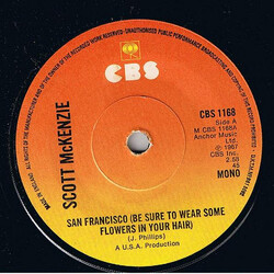 Scott McKenzie San Francisco USED VINYL 7INCH 45 RPM REISSUE STEREO MONO