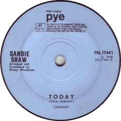 Sandie Shaw Today Vinyl 7" USED