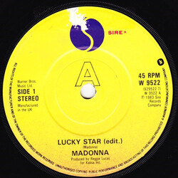 Madonna Lucky Star (Edit.) USED VINYL 7INCH 45 RPM SINGLE