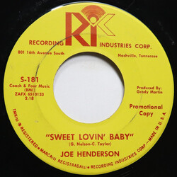 Joe Henderson (2) Sweet Lovin Baby USED VINYL 7INCH 45 RPM SINGLE PROMO