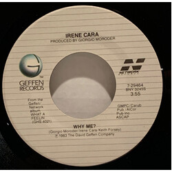 Irene Cara Why Me? USED VINYL 7INCH 45 RPM