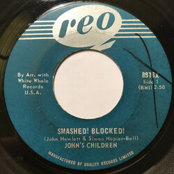 John's Children Smashed! Blocked! / Strange Affair USED VINYL 7INCH 45 RPM SINGLE