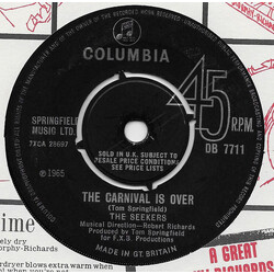 The Seekers The Carnival Is Over USED VINYL 7INCH 45 RPM SINGLE