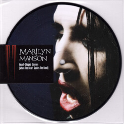 Marilyn Manson Heart-Shaped Glasses (When The Heart Guides The Hand) USED VINYL 7INCH 45 RPM SINGLE LIMITED EDITION NUMBERED PICTURE DISC