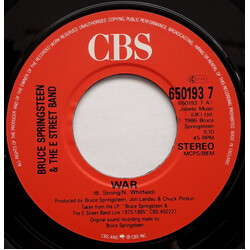 Bruce Springsteen & The E-Street Band War USED VINYL 7INCH 45 RPM SINGLE