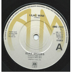 Elkie Brooks Lilac Wine USED VINYL 7INCH SINGLE 45 RPM