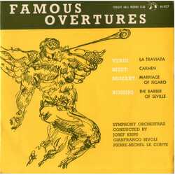 Georges Bizet / Wolfgang Amadeus Mozart / Giuseppe Verdi / Gioacchino Rossini Famous Overtures Vinyl LP USED